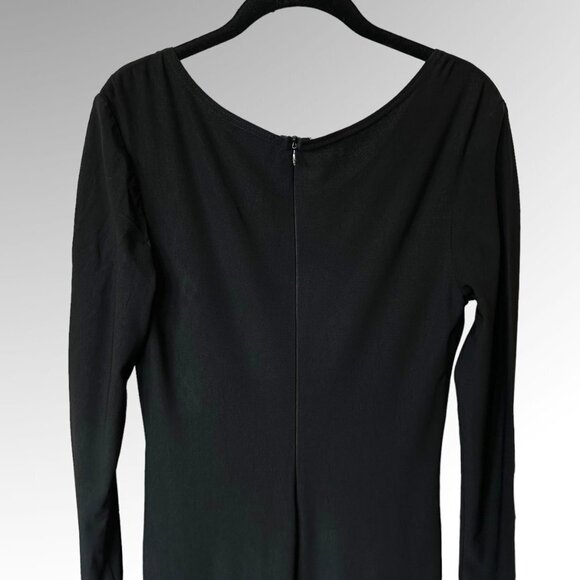 Joseph Ribkoff Black Maxi Long Sleeve Dress Size 8 - Picture 4 of 5